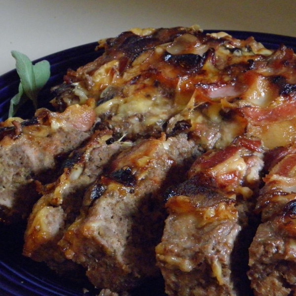 Bacon Wrapped Mushroom Meatloaf