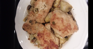 Chicken Breast Cutlets with Artichokes and Capers