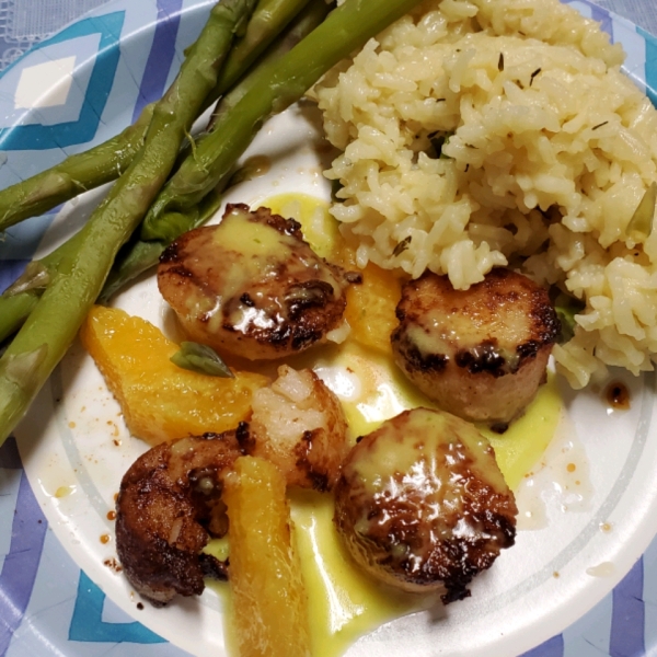 Seared Scallops with Jalapeno Vinaigrette