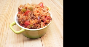 Baked Spanish Rice and Beef