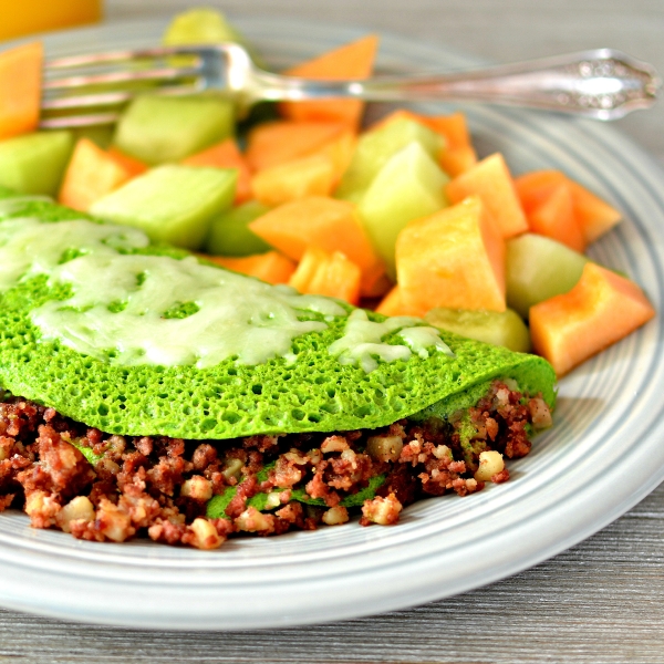 Green Eggs And Hash Omelet