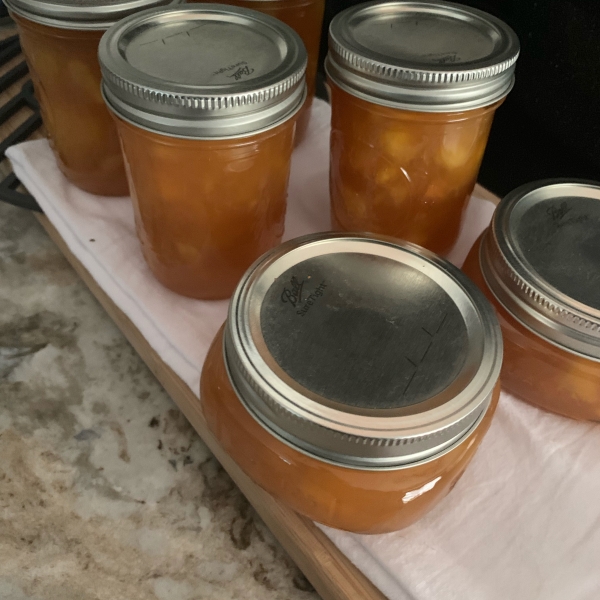 Peach Jam with Amaretto Liqueur