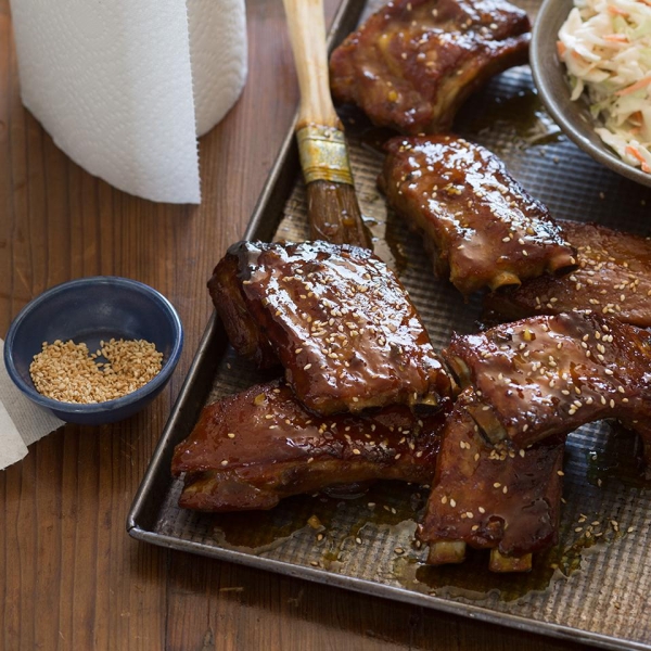 Baked Maple Glazed Ribs