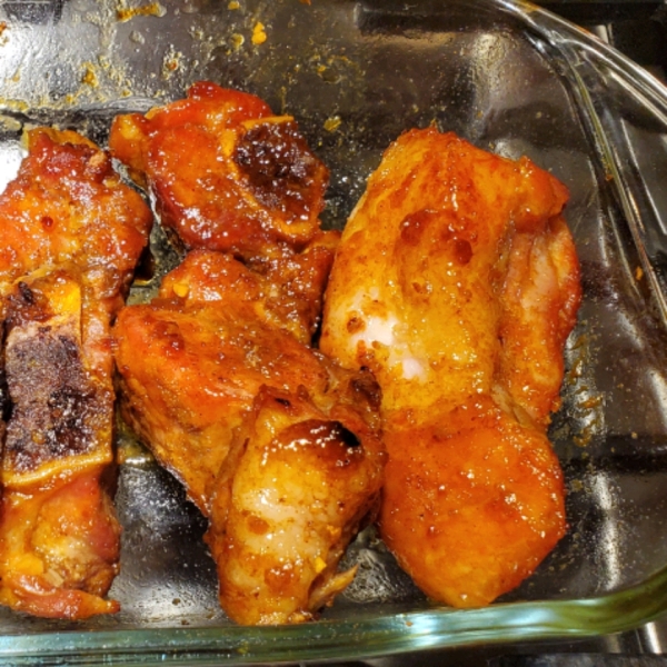 Baked Maple Glazed Ribs