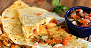 Cherry Wood-Smoked Chicken Breast Quesadillas with Pico de Gallo