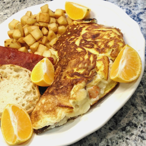 Crab and Swiss Omelet