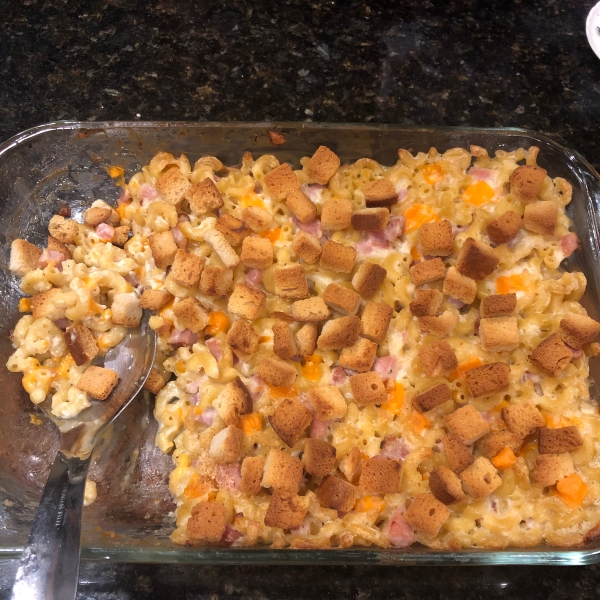 Ham and Cheese Pasta Casserole