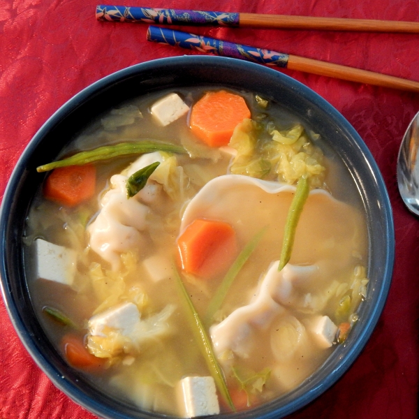 Veggie and Wonton Soup
