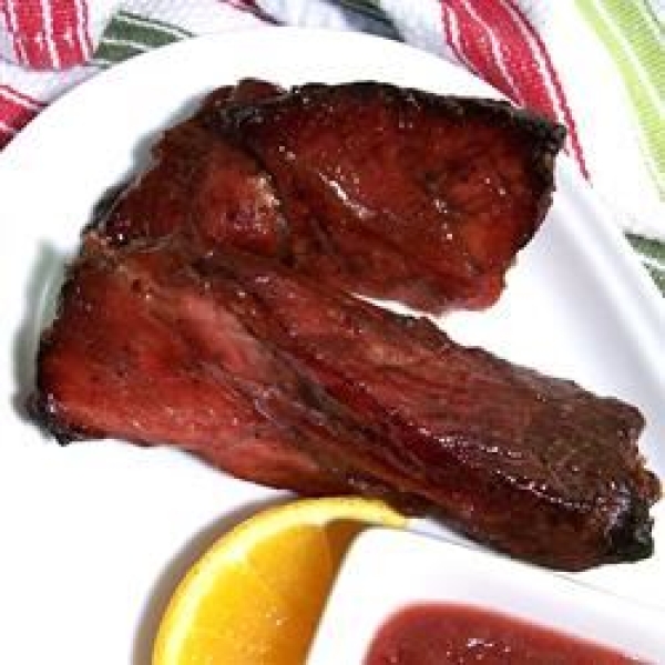 Cranberry Glazed Pork Ribs