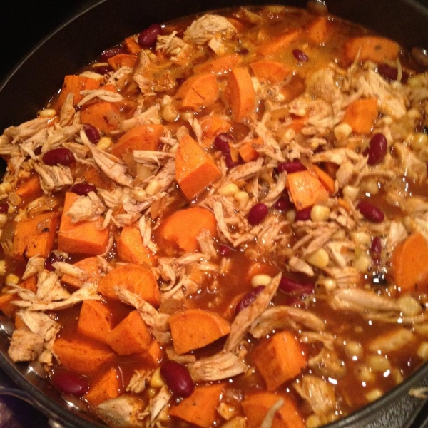 Autumn Rotisserie Chicken Chili