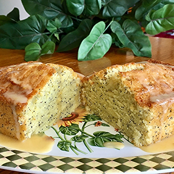 Poppy Seed Bread with Glaze