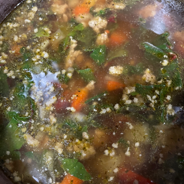 Tuscan Sausage and Chard Soup