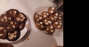 Chocolate S'mores Cookies with Graham Crackers