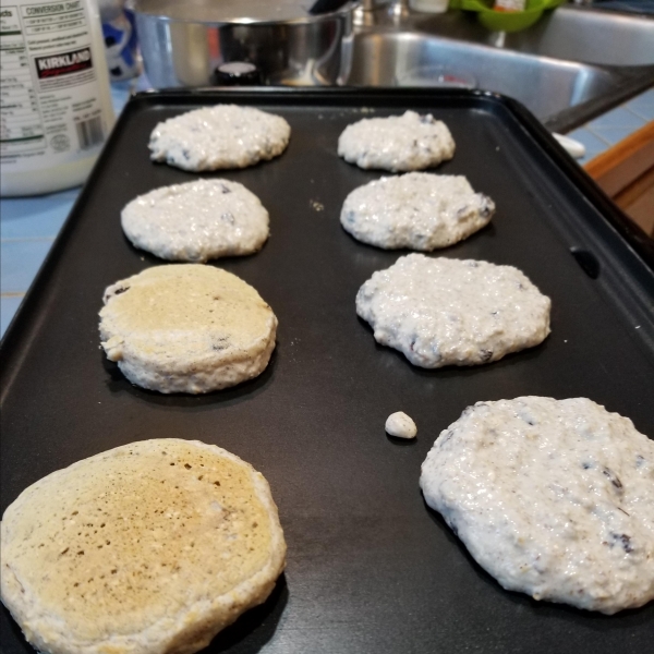 Oatmeal Chocolate Chip Pancakes