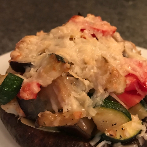 Vegetable-Stuffed Portobello Mushrooms