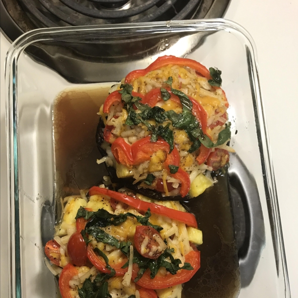 Vegetable-Stuffed Portobello Mushrooms