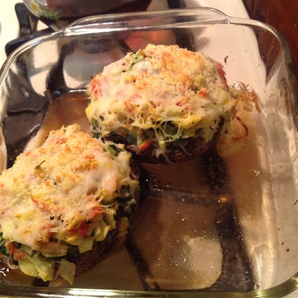 Vegetable-Stuffed Portobello Mushrooms