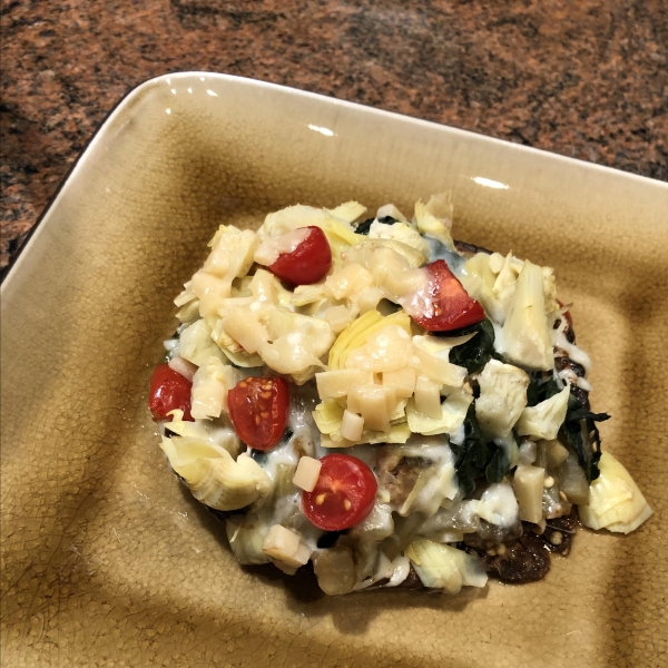 Vegetable-Stuffed Portobello Mushrooms