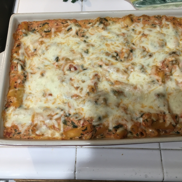 Delicious Meatless Baked Ziti
