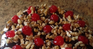 No-Bake Mile-High Banana Split Pie