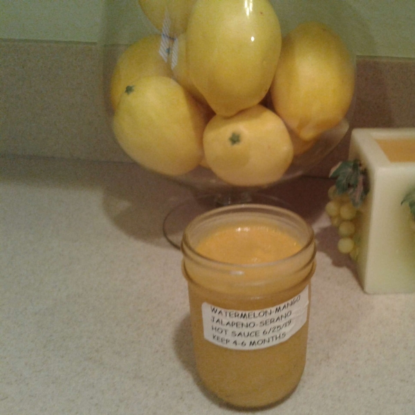 Watermelon-Mango Habanero Hot Sauce