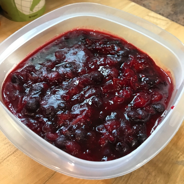 Blue Cranberry Sauce