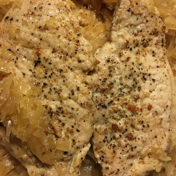 Flavorful German Pork Chops and Sauerkraut