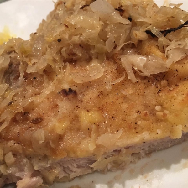 Flavorful German Pork Chops and Sauerkraut