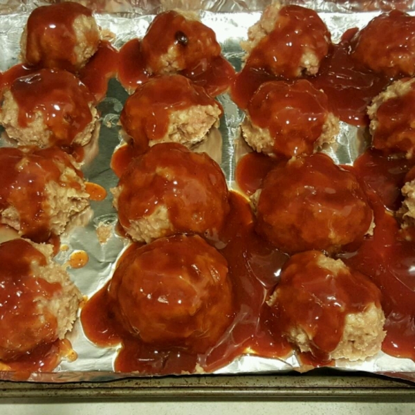 Baked BBQ Meatballs