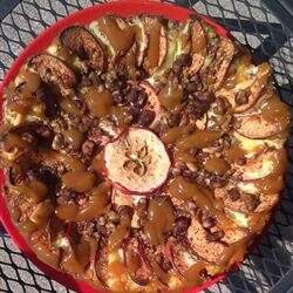 Caramel-Apple-Walnut Cheesecake