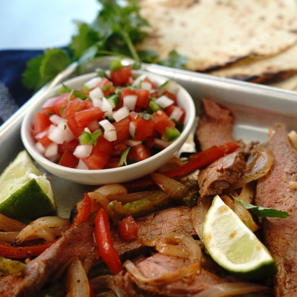 Sheet Pan Beef Fajitas