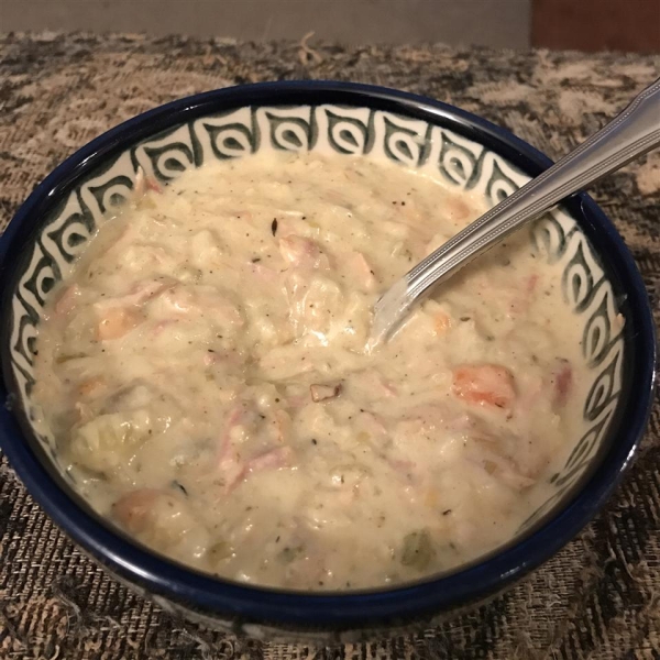 Smoked Turkey Wild Rice Soup