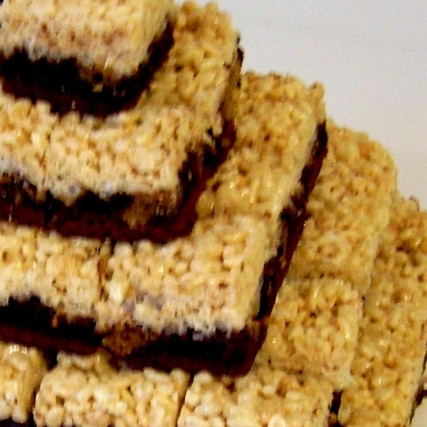 Peanut Butter Rice Krispies® Brownies