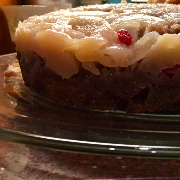 Pear and Cranberry Upside-Down Cake