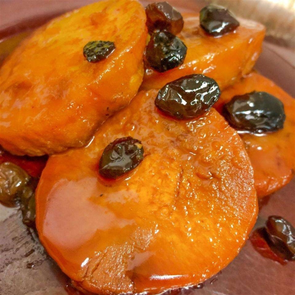 Sweet Potatoes with Brandy and Raisins