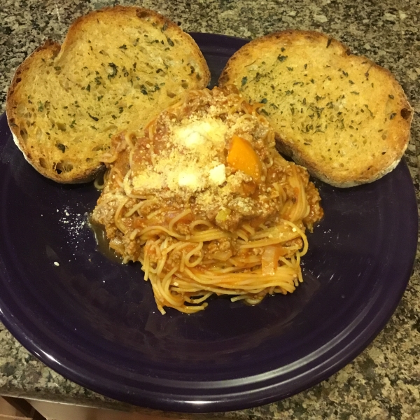 One-Pot Spaghetti with Meat Sauce