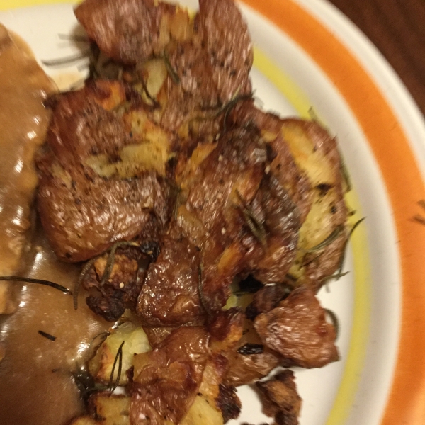 Smashed Rosemary Potatoes