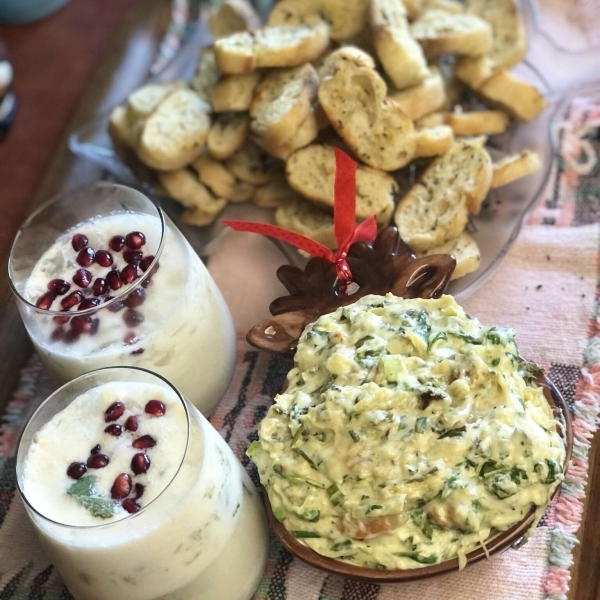 Veronica's Hot Spinach, Artichoke and Chile Dip