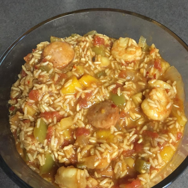 Jambalaya with Fresh Fruit