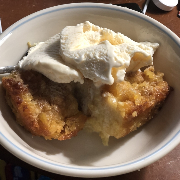 Pineapple Bread Souffle