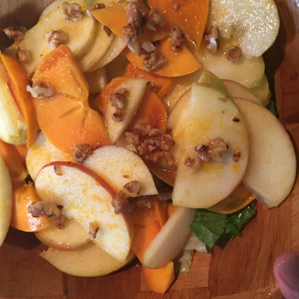 Persimmon and Apple Salad