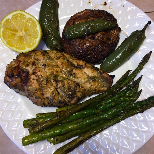 Grilled Chicken with Herbs