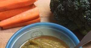 Second Baby Food: Carrots and Broccoli