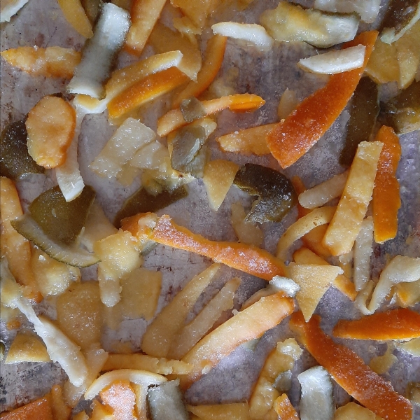 Sweet Candied Orange and Lemon Peel