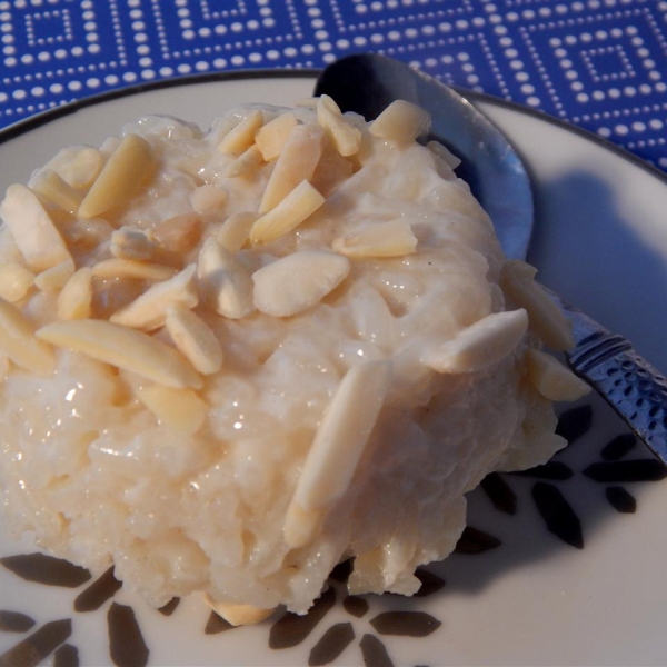 Rice Pudding with Rose Water