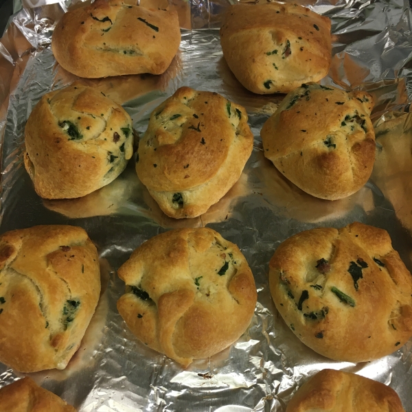 Spinach and Sausage Stuffed Crescents