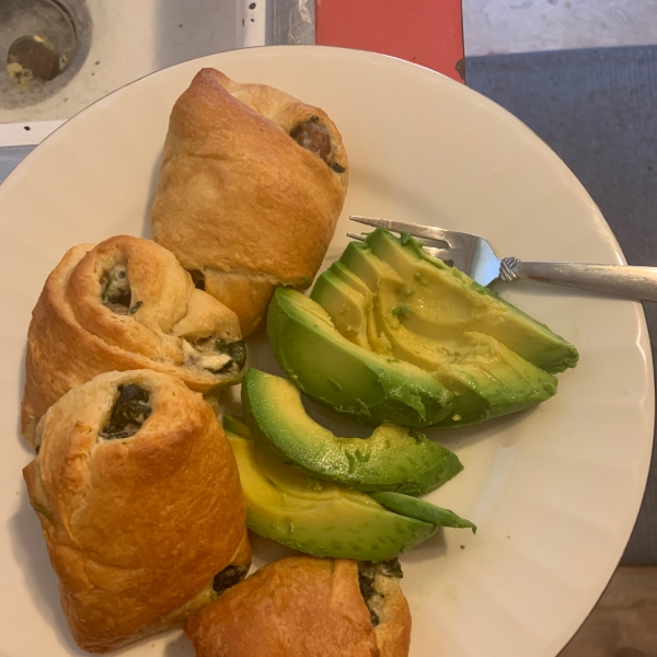 Spinach and Sausage Stuffed Crescents