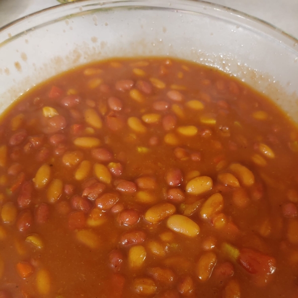 My Big Fat Greek Baked Beans