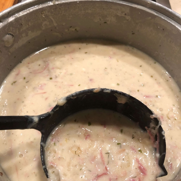 Cabbage and Corned Beef Chowder