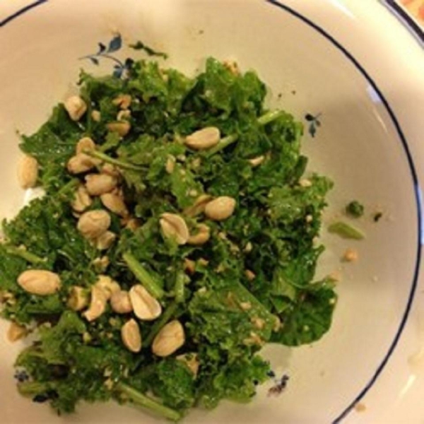 Kale Salad with Peanut Dressing